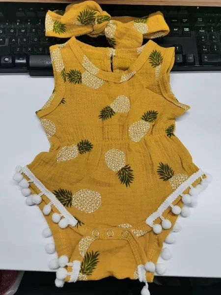 Toddler Kids Clothes Infants Romper Jumpsuit Baby Girl Tassel Bodysuit Sunsuit Outfits