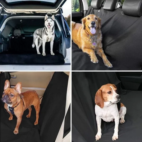 Dog Carriers Waterproof Rear Back Pet Dog Car Seat Cover Mats Hammock Protector with Safety Belt Transportin