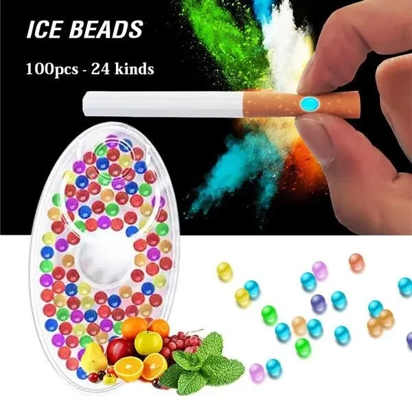 100PCS Mix Fruit Flavor Menthol Capsule Mint Beads Explosion Pops Cigarette Filter Brush Ball For Smoking Holder Accessories