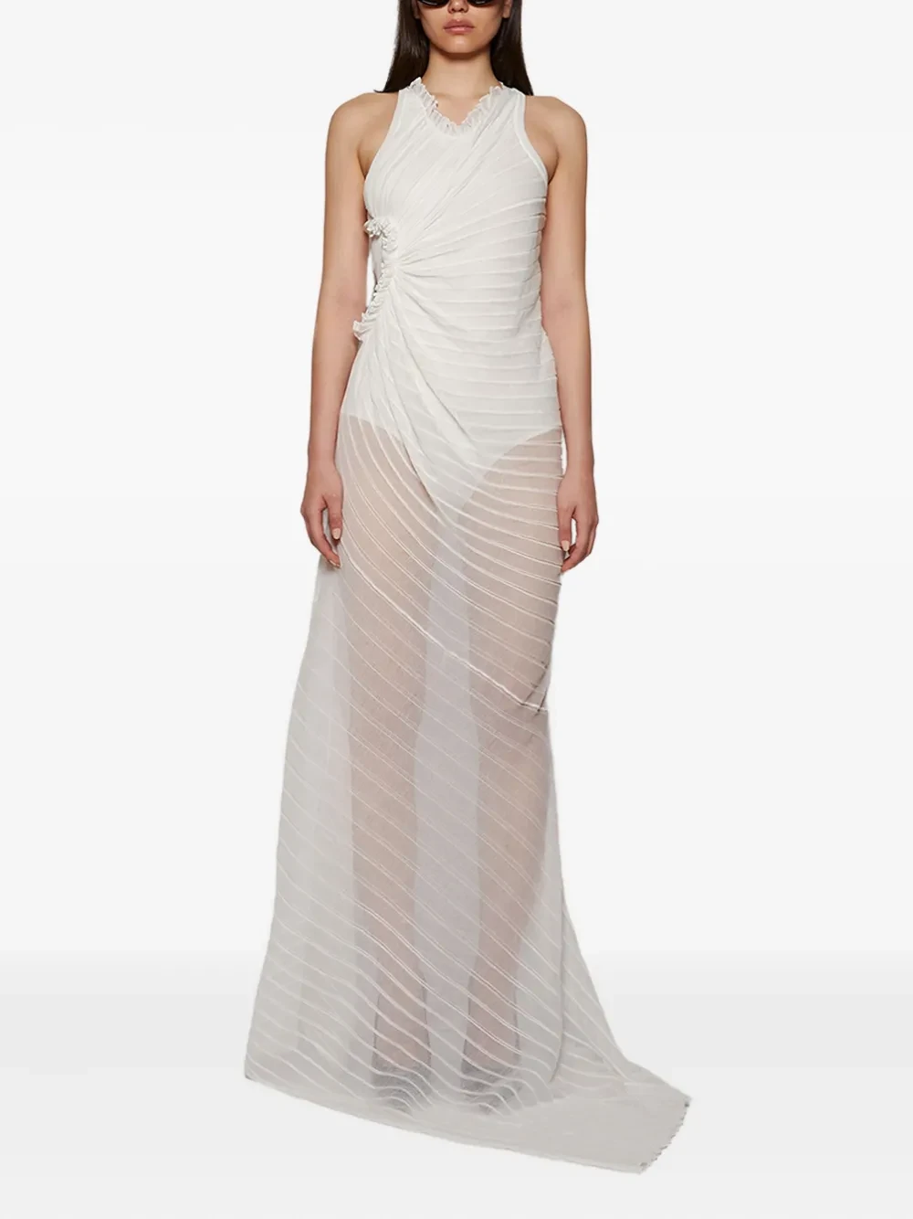 Victoria Beckham gathered sleeveless dress