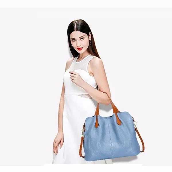 Women's Female 100% Genuine Leather Bags Handbags Crossbody Genuine Leather Bolsa Feminina Tote