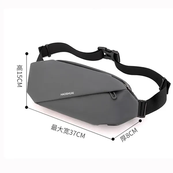 Nylon Fanny Waist Pack Bag for Men Running Reflective Travel Military Male Single Sports Messenger Crossbody Chest Pack Belt Hip Bum Bags