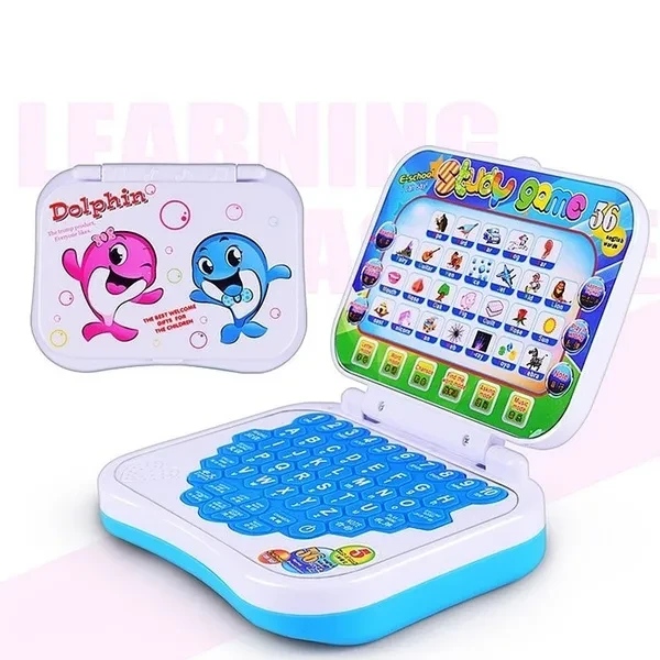 Kids Baby Learning Computers Kid Toddler Educational Study Game Computer Laptop Toy Learning Machine Developmental Baby Toys(Size:150x120x35mm)