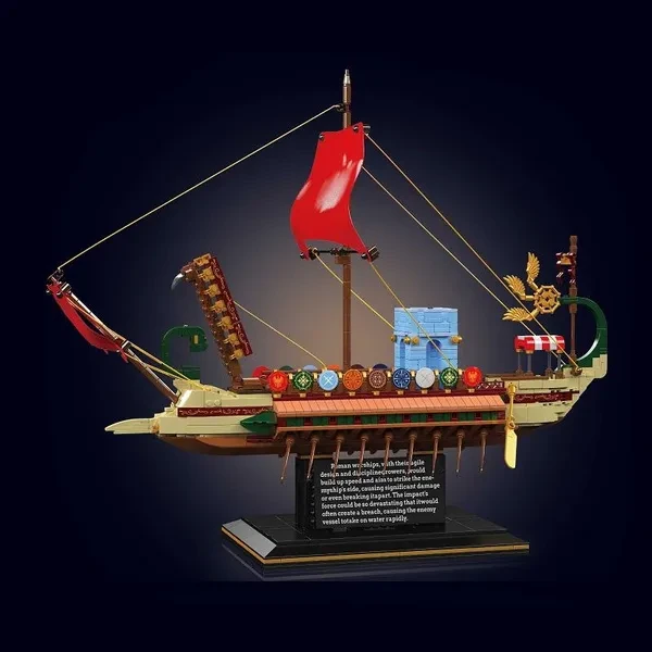 New 1466pcs Warship Model Building Block Brick Educational Assembly Toy Children Boy Gift