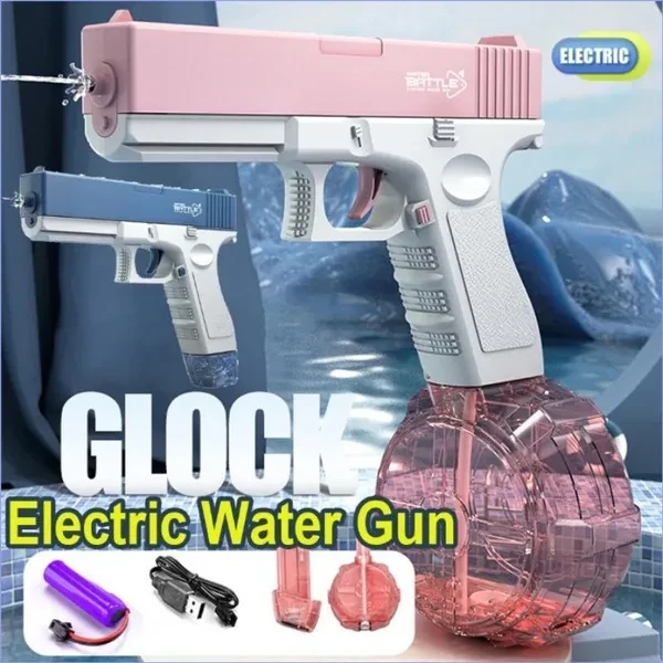 Playing With Water In Spring Summer Adult Boys And Girls Electric Automatic Continuous Launch Water Gun Toy High Pressure Guns