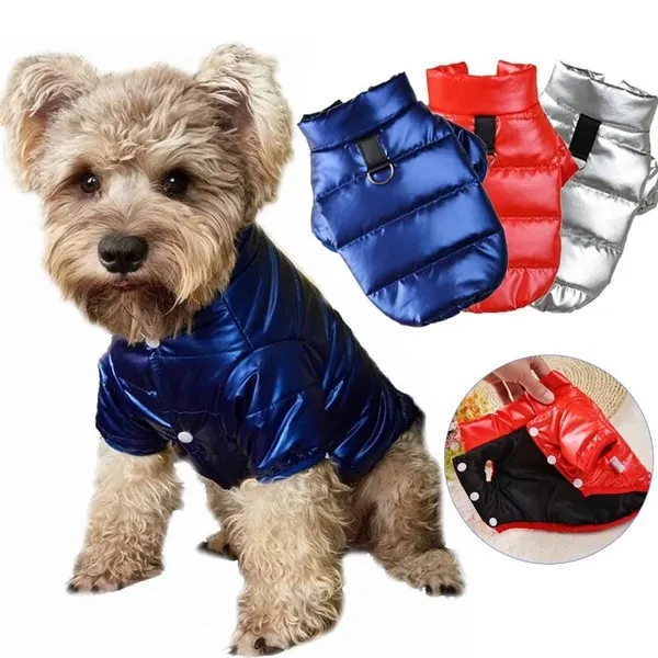 Pet Dog Cat Coat Padded Puppy Vest Jacket Teddy Chihuahua Costumes Pug for Small Medium Dog Winter Clothing Dog Accessories