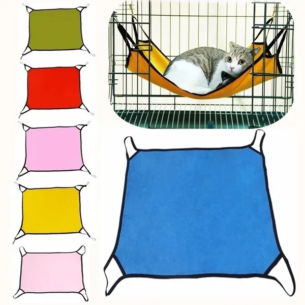 Pet Cat Small Dog Hanging Bed Soft Pet Cage Hammock Bed Pet Cat Hanging Mat Household