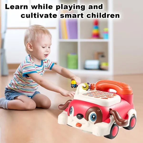 Baby Phone Toy - Music Toy, Piano Game, Pretend Phone, Kids Cell Phone with Light, Parent-Child Interactive Toy, Early Learning, Play Talk Telephone for Toddlers, Boys, Girls Christmas Children's Gift