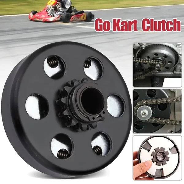 Go Kart Minibike Centrifugal Clutch for Go-Karts, Riding Mowers, Snow Throwers (34 Bore 10T)