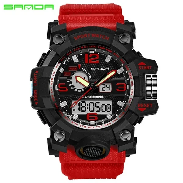 2017 SANDA Military Watch Men's Waterproof Sports Watch Top Brand Luxury Men's Watch Men's Fashion Casual Watch Montre Homme