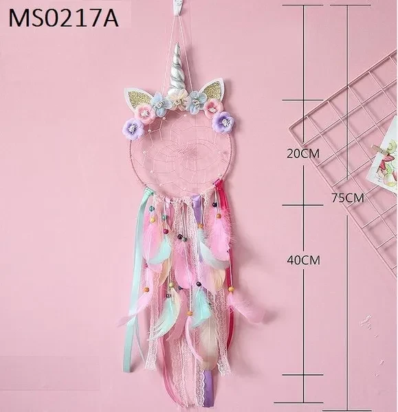 New Unicorn Dreamcatcher Turquoise Feather Dream Catcher Tree of Life Dream catcher Home&Garden DecorationWedding PartyFestival Decoration Handicraft Wall Hanging Pendant Wind Chimes Ornament