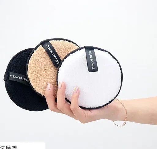 Women Soft Microfiber Makeup Remover Towel Face Cleaner Plush Puff Cleansing Cloth Pads